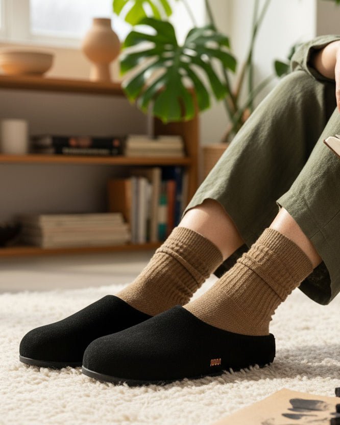 The Lily Clog - Black Suede