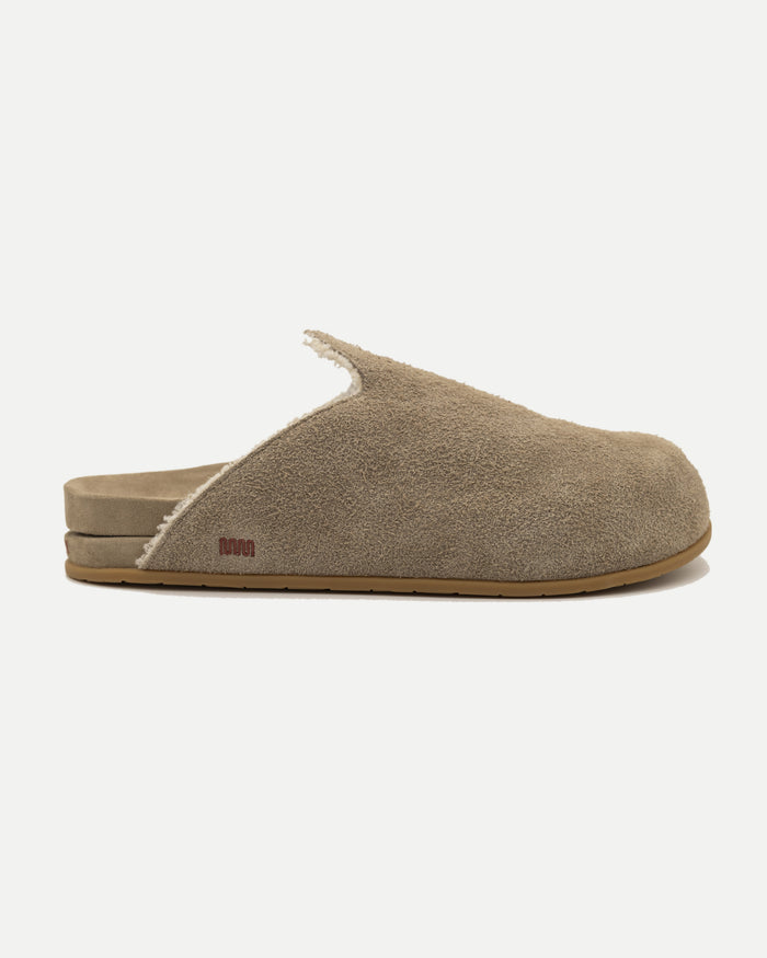 The Rough-Out Burro - Taupe, side profile