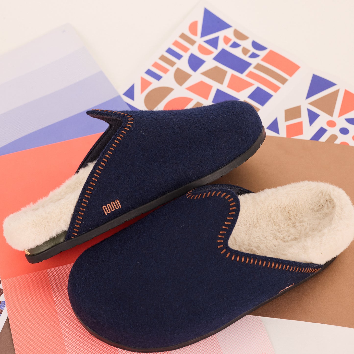 The Woolie Burro - Navy with Sherpa