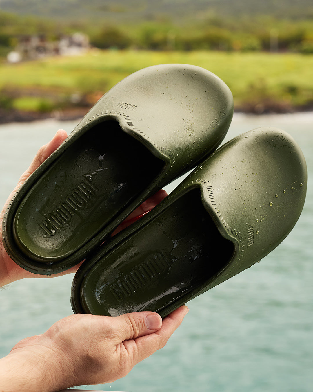 The Atlas Clog - Thyme Green