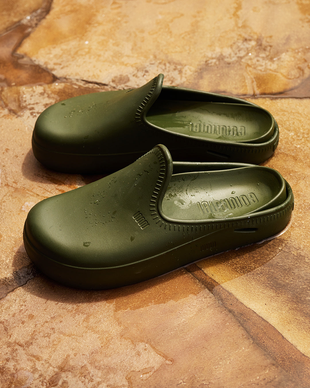 The Atlas Clog - Thyme Green
