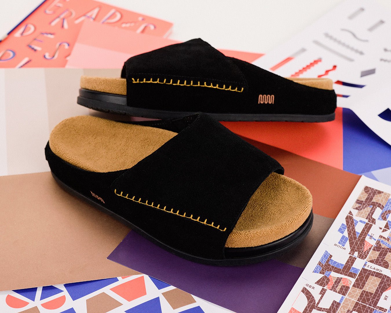 The Ollie Slide - Black Suede – Commbi ®