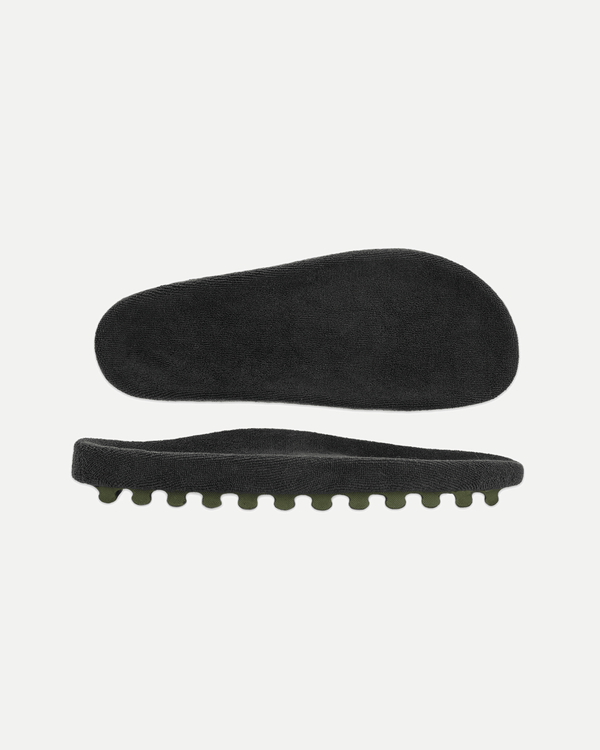 Terry Cloth - Black Double Plush Memory Foam