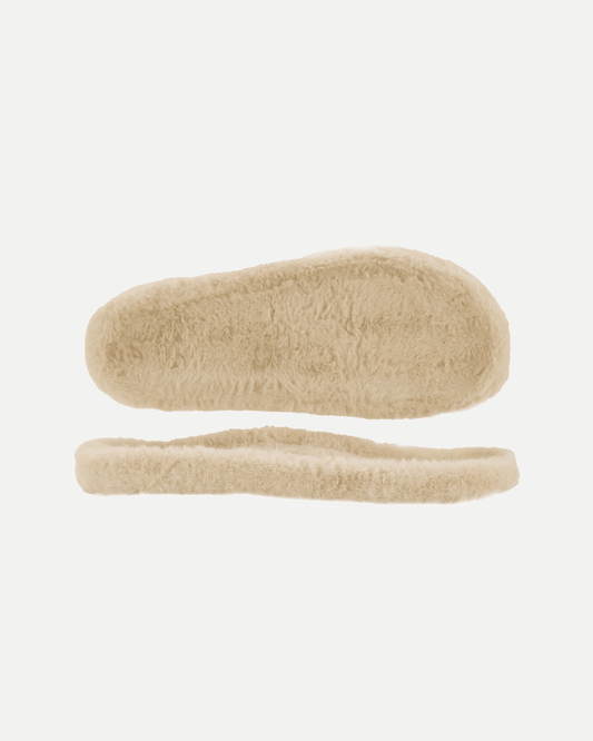 Short fur sherpa footbed
