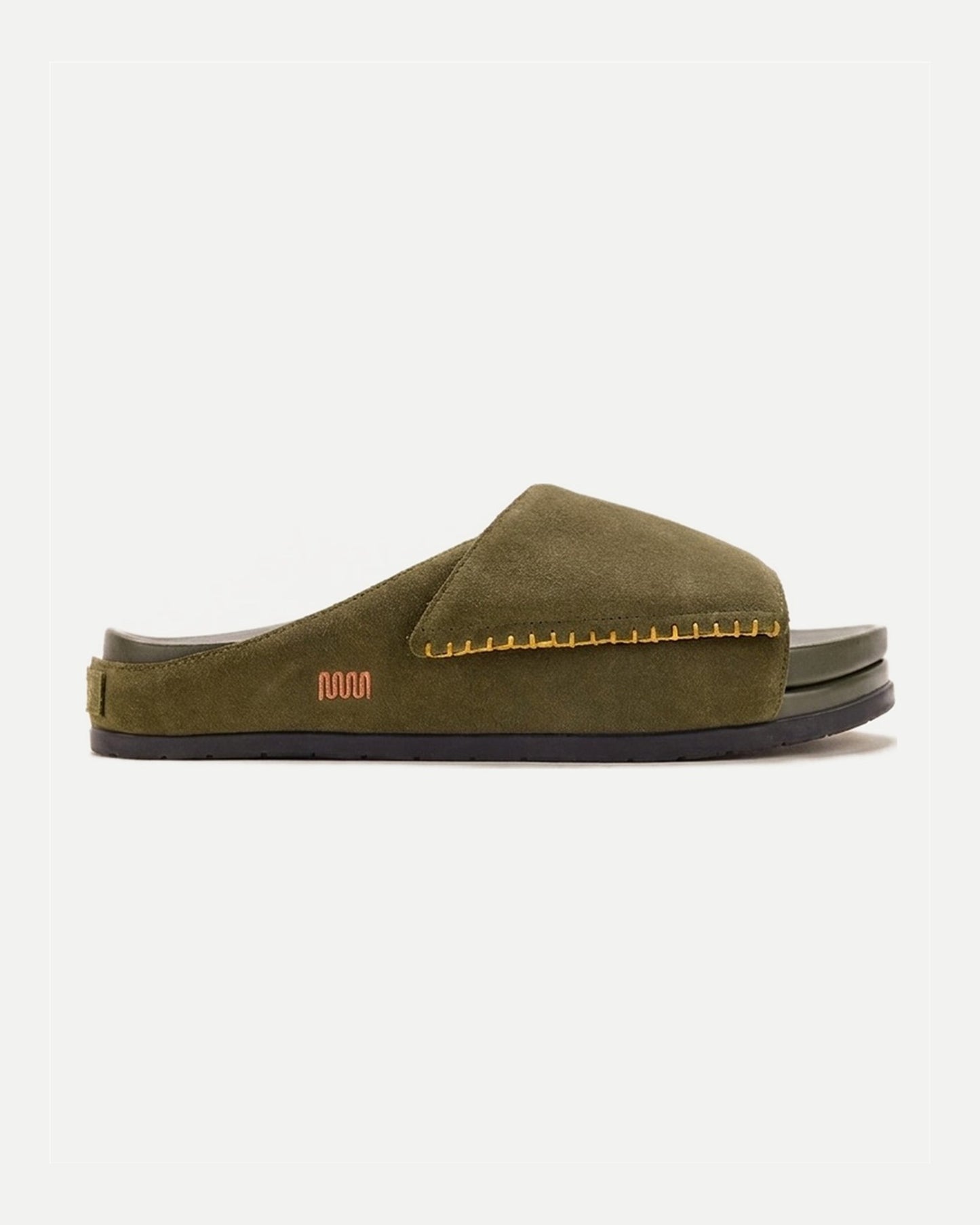 The Ollie Slide - Army Green Suede