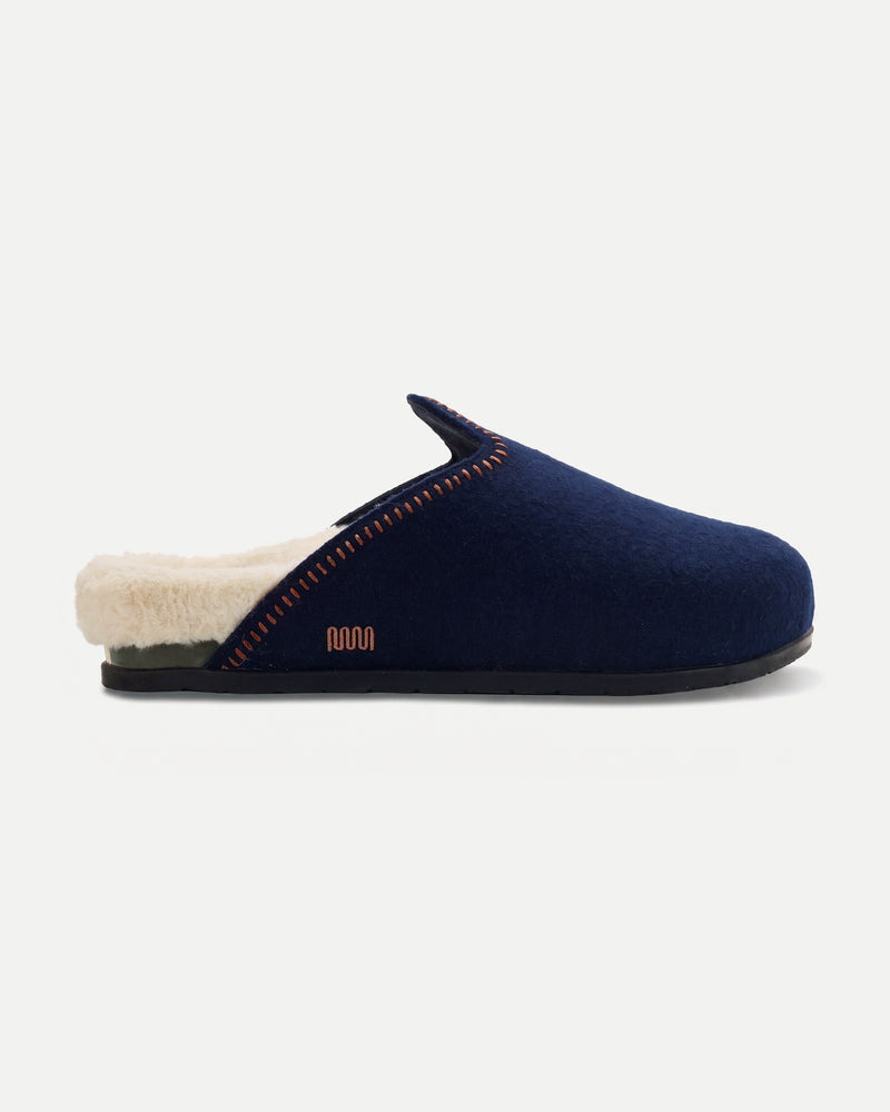 The Woolie Burro - Navy with Sherpa