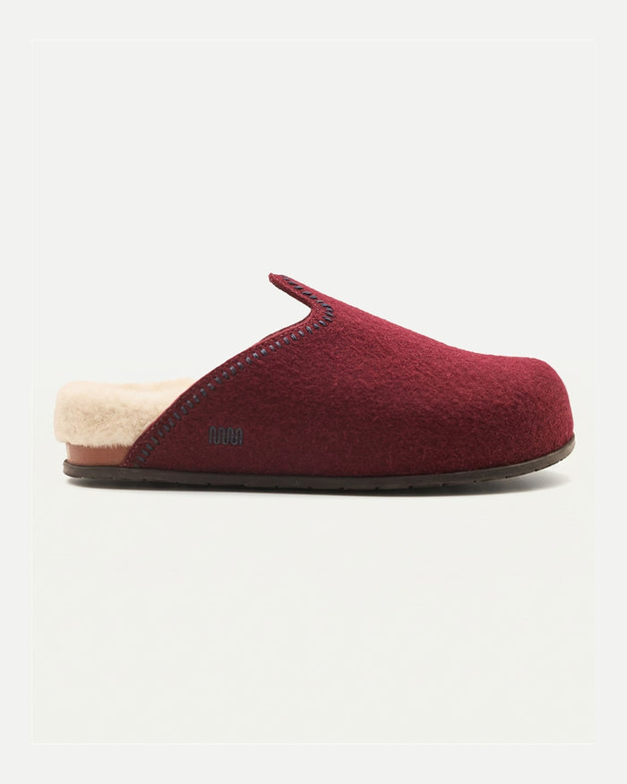 The Woolie Burro - Oxblood with Sherpa