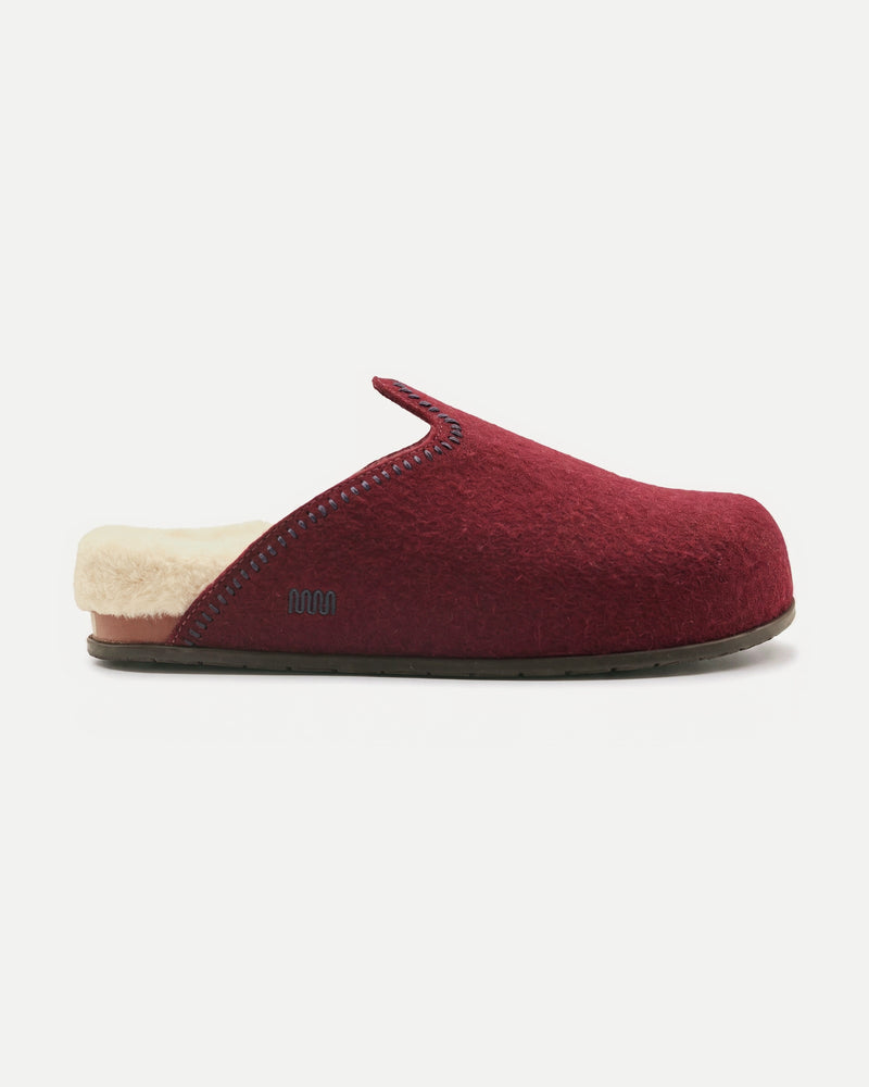 The Woolie Burro - Oxblood with Sherpa